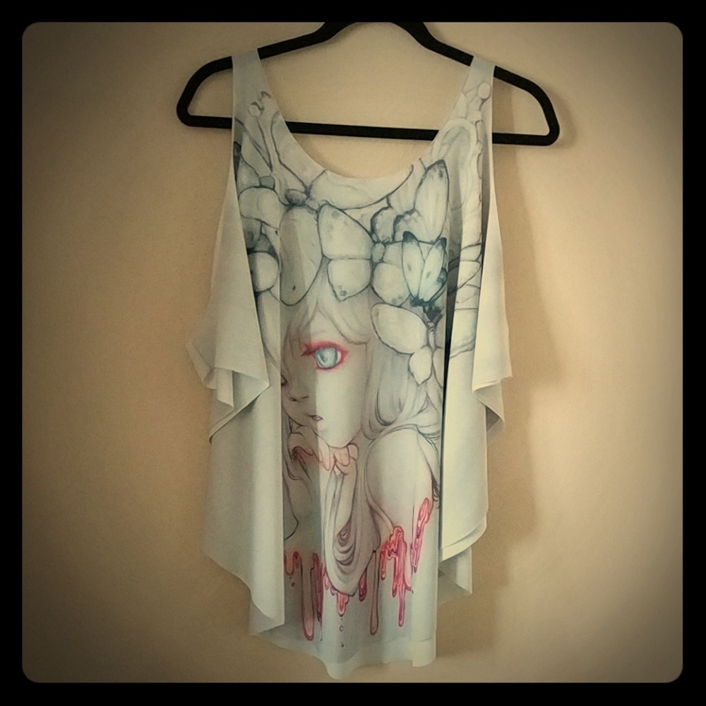 Camilla d'Errico top by Gold Bubble in white